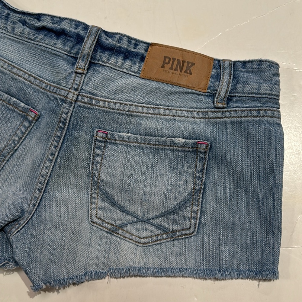 PINK Victoria’s Secret Cutoff Denim Shorts - Picture 4 of 11